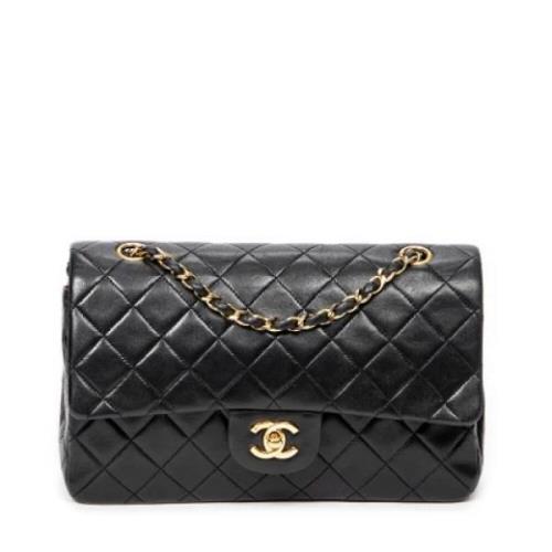 Pre-owned Leather chanel-bags Chanel Vintage , Black , Dames