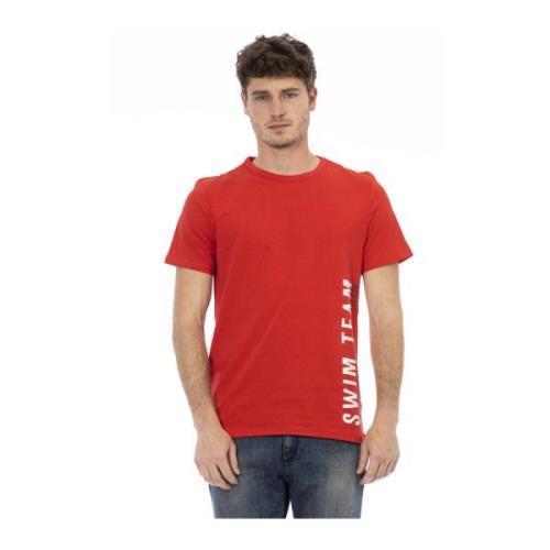 T-shirt met voorkantprint Beachwear Bikkembergs , Red , Heren