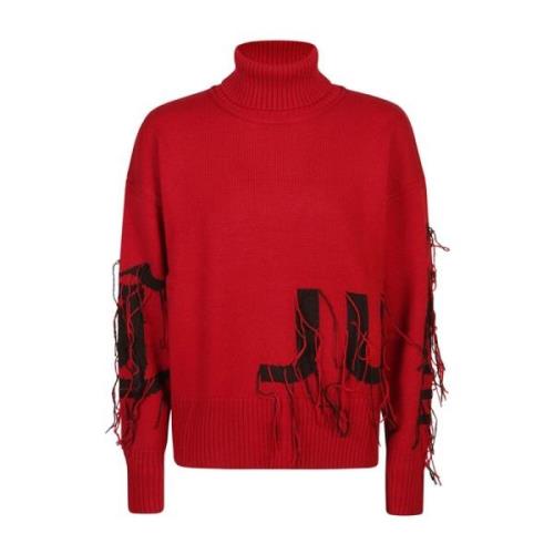 Rode Sweatshirt voor Vrouwen Aw24 Just Cavalli , Red , Dames