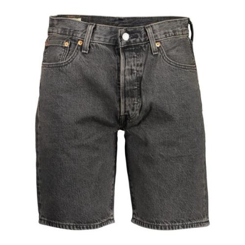 Zwarte Heren Jeans Shorts 501 Stijl Levi's , Black , Heren