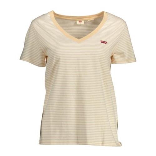 Beige T-shirt met korte mouwen voor vrouwen Levi's , Beige , Dames