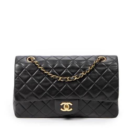 Pre-owned Leather chanel-bags Chanel Vintage , Black , Dames