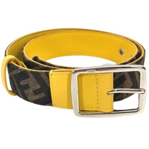 Pre-owned Leather belts Fendi Vintage , Brown , Unisex