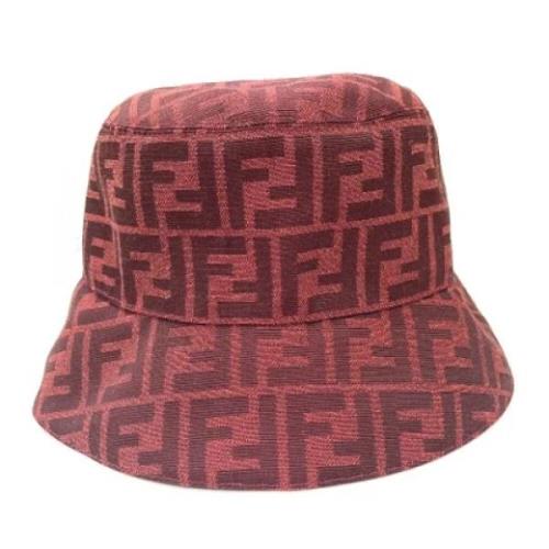 Pre-owned Canvas hats Fendi Vintage , Red , Unisex