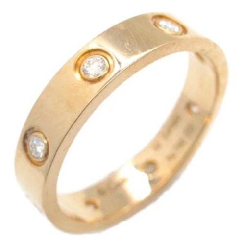 Pre-owned Pearl rings Cartier Vintage , Yellow , Dames