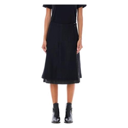 Elegante Clasp Rok Zwart Wolmix Our Legacy , Black , Dames