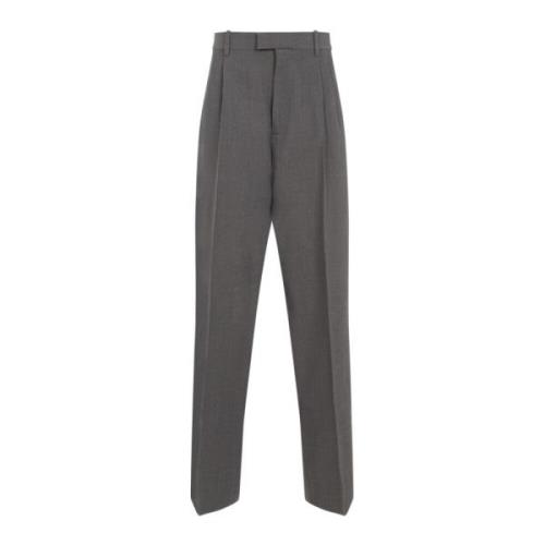 Grijze Melange Geplooide Broek 1962 Stijl Bottega Veneta , Gray , Dame...