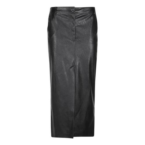 Knie Ondersteuning Rok Pinko , Black , Dames