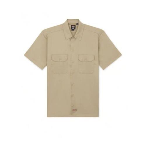 Khaki werkoverhemd voor heren Dickies , Beige , Heren