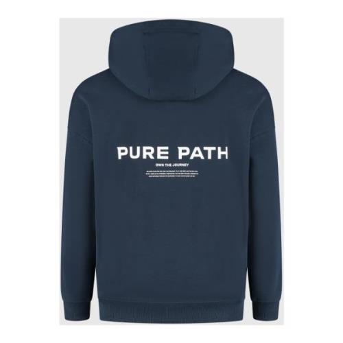 Signature Hoodie Heren Donkerblauw Pure Path , Blue , Heren