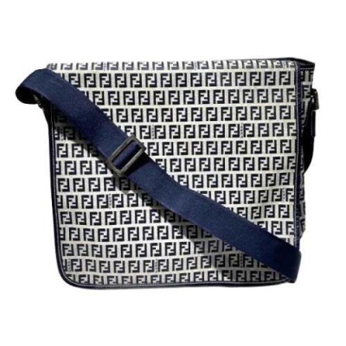 Pre-owned Canvas fendi-bags Fendi Vintage , Blue , Dames