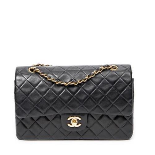 Pre-owned Leather chanel-bags Chanel Vintage , Black , Dames