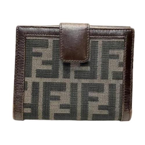 Pre-owned Canvas wallets Fendi Vintage , Brown , Unisex