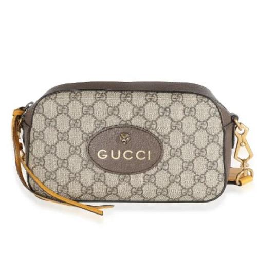 Pre-owned Canvas gucci-bags Gucci Vintage , Beige , Dames