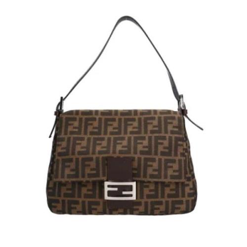 Pre-owned Canvas fendi-bags Fendi Vintage , Brown , Dames