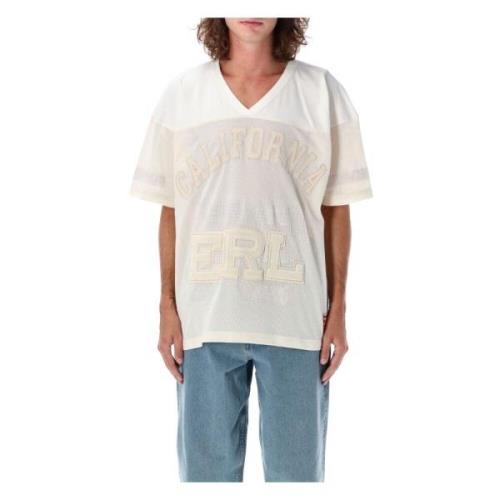 Off White Voetbalshirt T-shirt ERL , Beige , Heren