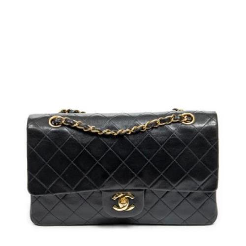 Pre-owned Leather chanel-bags Chanel Vintage , Black , Dames