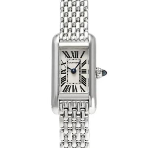 Pre-owned White Gold watches Cartier Vintage , Gray , Dames