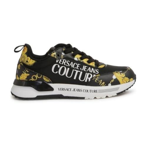 Zwarte Sneakers voor Vrouwen Aw24 Versace Jeans Couture , Black , Dame...