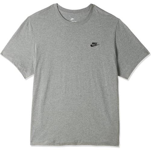 Sportswear Club Grijze Heren T-shirt Nike , Gray , Heren