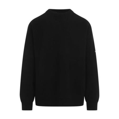 Zwarte Crew Neck Sweater Balenciaga , Black , Heren