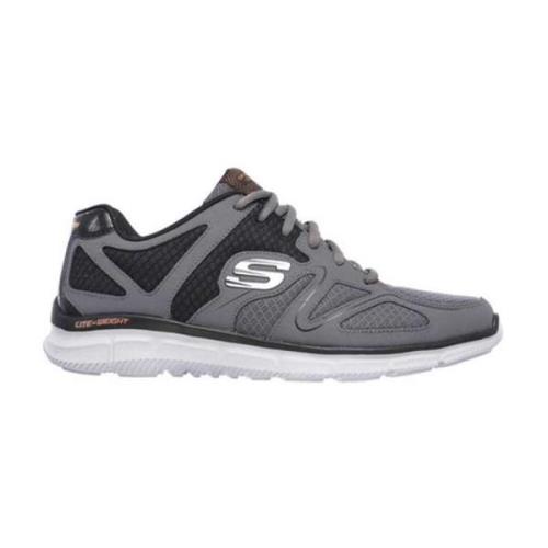 Grijze Memory Running Schoenen Skechers , Gray , Heren