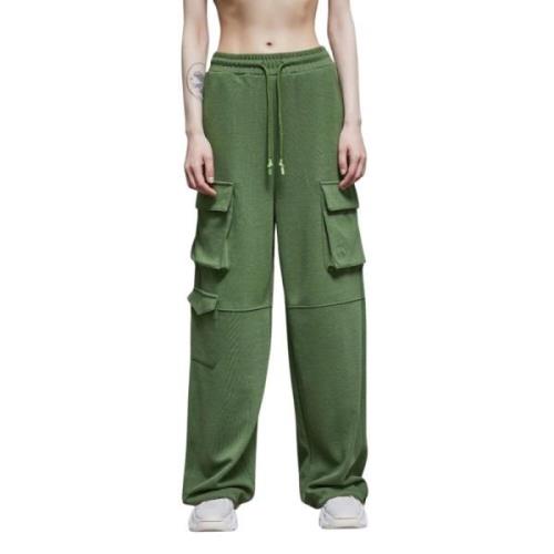 Cargo Sweatpants Levendige Kleur Comfort Fit Patrizia Pepe , Green , D...