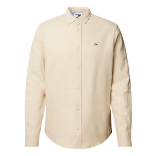 Flanellen Overhemd Regular Fit Button-Down Kraag Tommy Hilfiger , Beig...