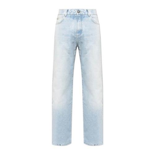 Straight-leg jeans Balmain , Blue , Heren