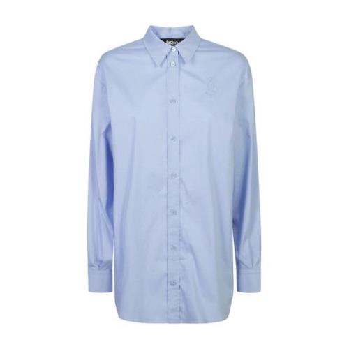 Blauwe Shirts voor Vrouwen Aw24 Just Cavalli , Blue , Dames