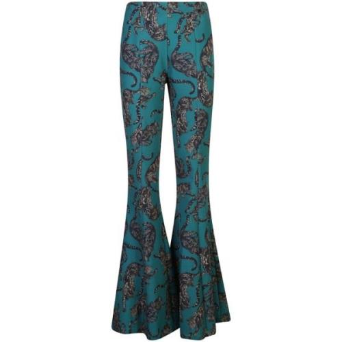 Groene Broek voor Vrouwen Aw24 Just Cavalli , Multicolor , Dames