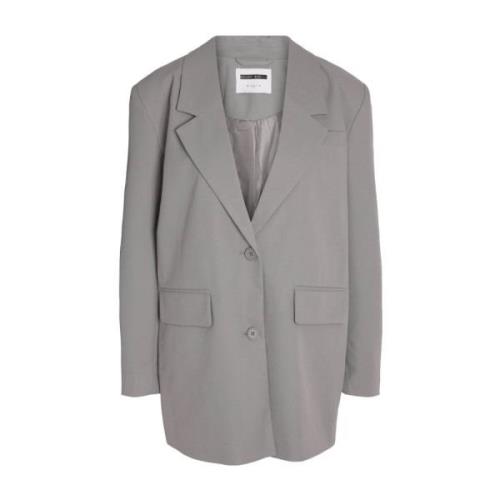 Titanium Blazer Freewear Grijs Noisy May , Gray , Dames