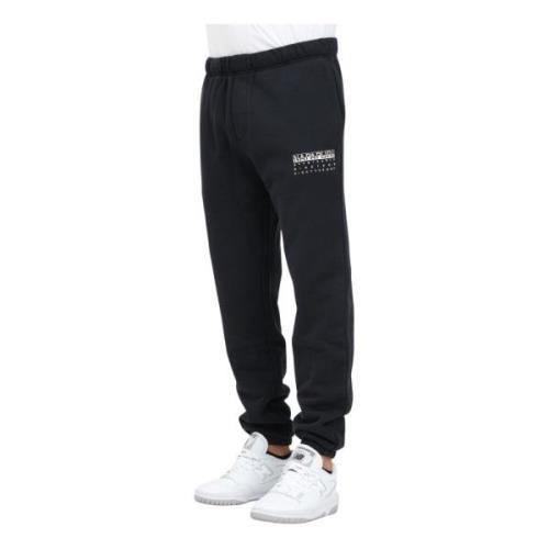 Zwarte Sportieve Joggers Herfst Winter Napapijri , Black , Heren