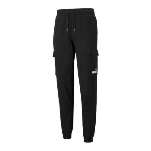 Cargo Broek Zwart Logo Mannen Puma , Black , Heren