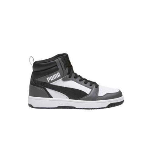 Grijze Leren Sneakers Rebound V6 Puma , Multicolor , Heren