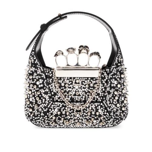 De Juweel Mini schoudertas Alexander McQueen , Gray , Dames