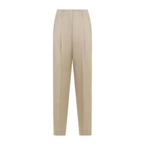 Sand Wide Leg Pants Golden Goose , Beige , Dames