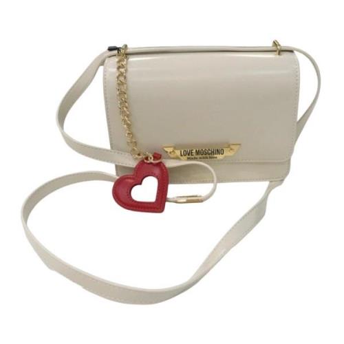 Ivoor Tassen voor Stijlvolle Fashionista's Love Moschino , Beige , Dam...