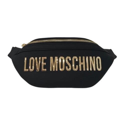 Logo Heuptas Zwart Love Moschino , Black , Dames