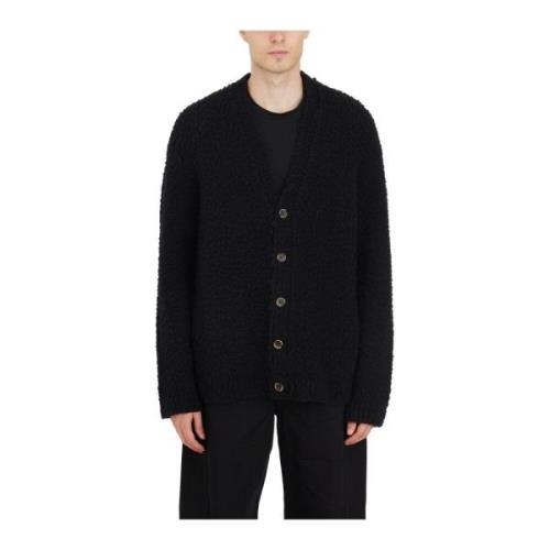 Lana Cashmere Cardigan UMA Wang , Black , Heren