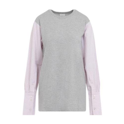 Grijs Melange Heos T-Shirt Dries Van Noten , Gray , Dames