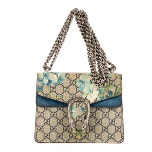 Pre-owned Canvas handbags Gucci Vintage , Beige , Dames