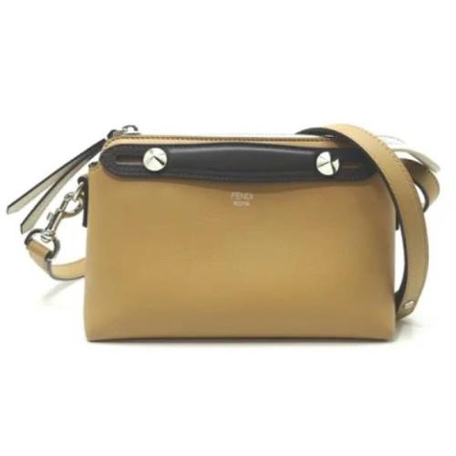 Pre-owned Leather fendi-bags Fendi Vintage , Beige , Dames