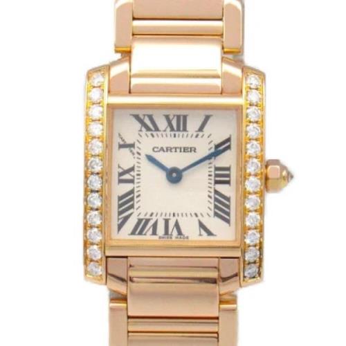 Pre-owned Rose Gold watches Cartier Vintage , Yellow , Dames