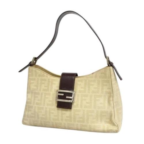 Pre-owned Canvas fendi-bags Fendi Vintage , Beige , Dames