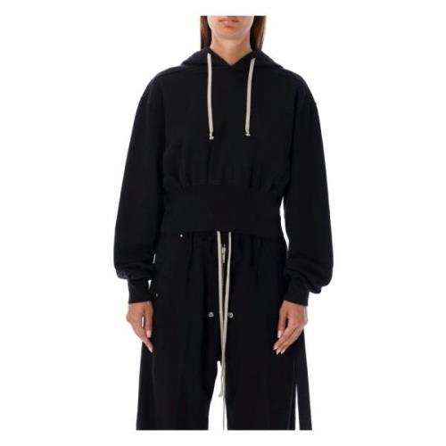 Zwarte Gebreide Hoodie Aw24 Rick Owens , Black , Dames