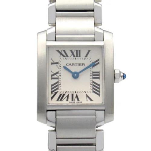 Pre-owned Stainless Steel watches Cartier Vintage , Gray , Dames