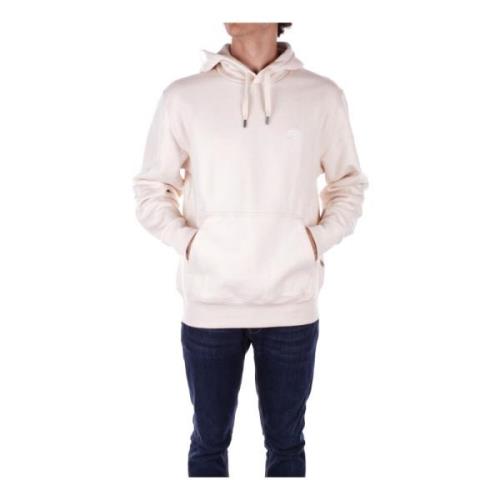 Crème Hoodie Sweater Logo Voorzak Dickies , Beige , Heren