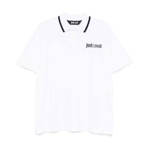 Witte T-shirts & Polo's voor mannen Just Cavalli , White , Heren