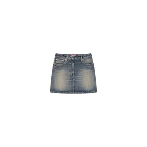 Hoge taille denim minirok Kenzo , Blue , Dames